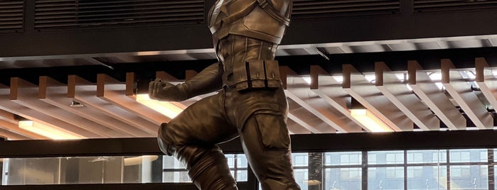 Captain America Statue is one of New York.