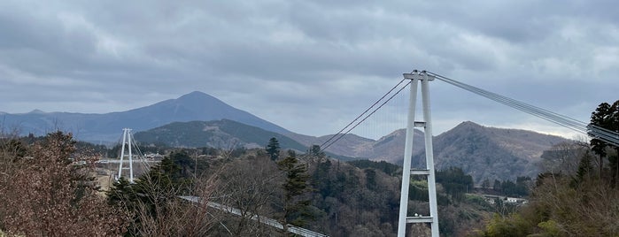 Kokonoe "Yume" Otsurihashi Bridge is one of 土木学会田中賞受賞橋.