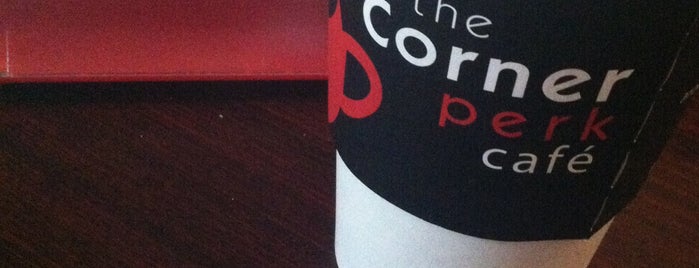 The Corner Perk Cafe, Dessert Bar, and Coffee Roasters is one of Tempat yang Disukai Charles.