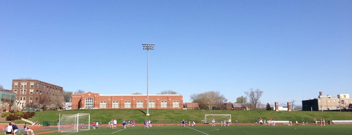 St. Louis University High School is one of Places to play soccer in StL.