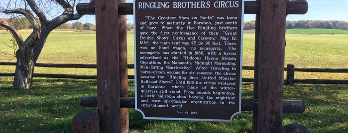 Ringing Brothers Circus Historical Marker is one of Circus & Carnival History.