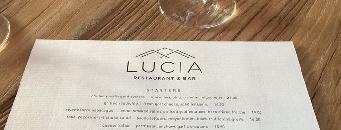 Lucia Restaurant & Bar is one of Monterey.