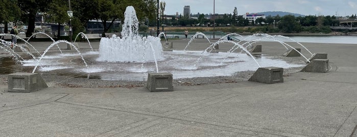 Salmon Street Springs Fountain is one of Portlandia.