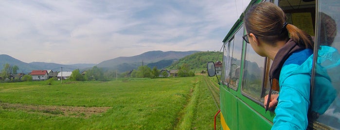Карпатський трамвай / Carpathian tram is one of Ukraine. Україна.