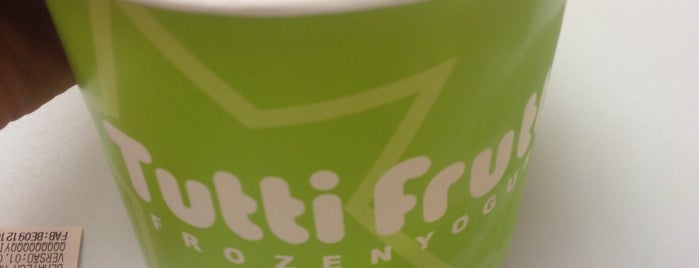 Tutti Frutti Frozen Yogurt is one of Fish fingers with custard.