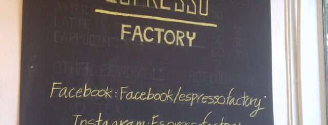 Factory Espresso Bar is one of Bangkok Favourites.