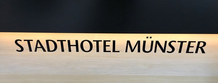 Stadthotel Münster is one of สถานที่ที่ William ถูกใจ.