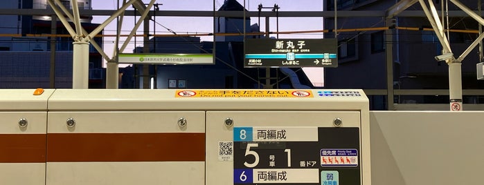 Shin-maruko Station (TY10/MG10) is one of 東横線.