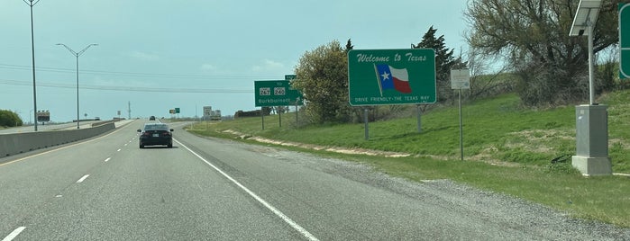 Texas Oklahoma State Line is one of saved.
