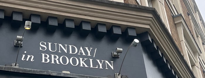 Sunday In Brooklyn is one of London (breakfast) 🇸🇦.