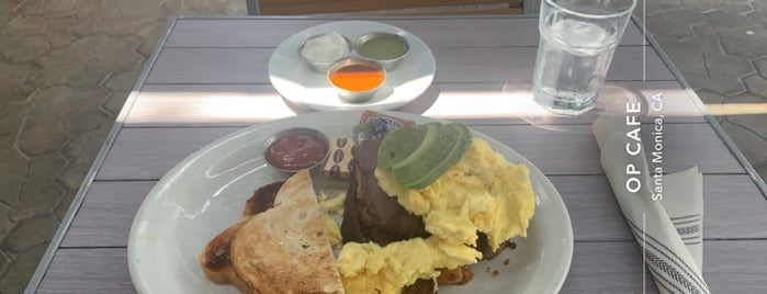 The OP Cafe is one of Brunch Santa Monica.