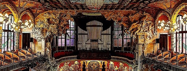 Palais de la musique catalane is one of Lieux sauvegardés par Queen.