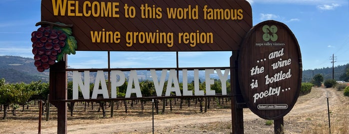 Napa Valley Sign is one of California Vacation 2014.