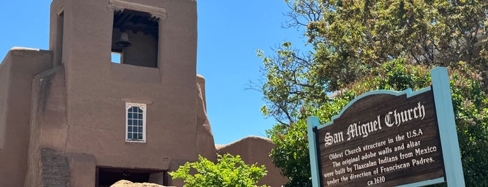 San Miguel Mission is one of Sante Fe, NM.