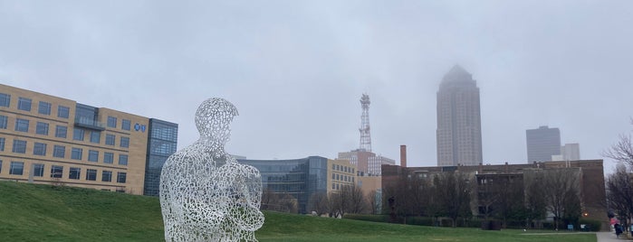 Pappajohn Sculpture Park is one of Drew's favorites.