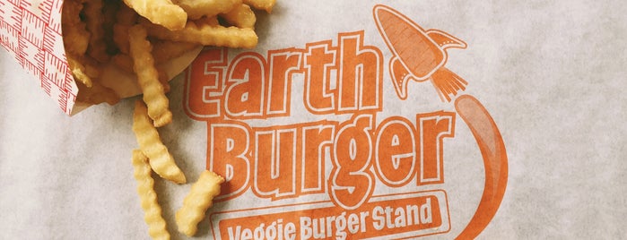 Earth Burger is one of V E G A N.