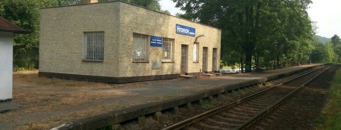 Železniční zastávka Hronov zast. is one of Hronov.