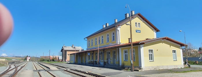Železniční stanice Teplá is one of Železniční stanice ČR (T-U).