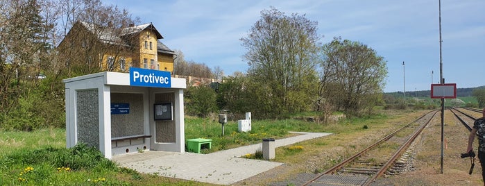 Železniční zastávka Protivec is one of Železniční stanice ČR: P (9/14).