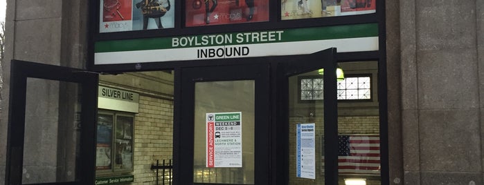 MBTA Boylston Street Station is one of Red Socks Boston~.