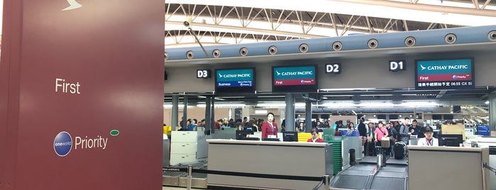 Cathay Pacific Airways Check-in Counter is one of 関西国際空港 第1ターミナルその1.