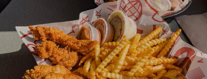 Raising Cane's Chicken Fingers is one of 20 favorite restaurants.