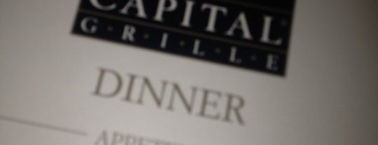 The Capital Grille is one of Dallas Area Restaurants.