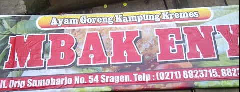 Ayam goreng kampung kremes "mba eni" is one of Top 10 places to try this season.