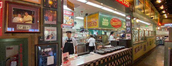 Portillo's Hot Dogs is one of Local Restaurants to Try.