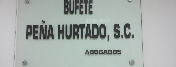 Bufete Peña Hurtado is one of สถานที่ที่ Julio César ถูกใจ.