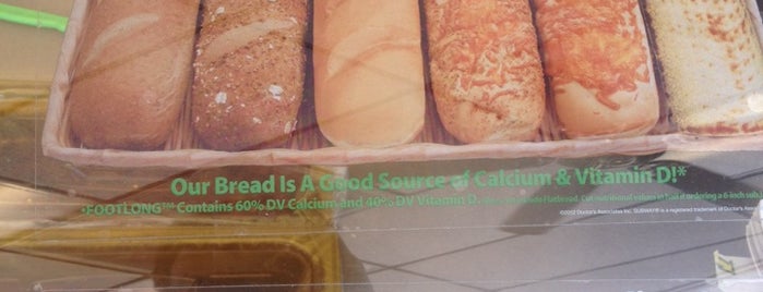 SUBWAY is one of The 11 Best Places for Fresh Baked Breads in Indianapolis.