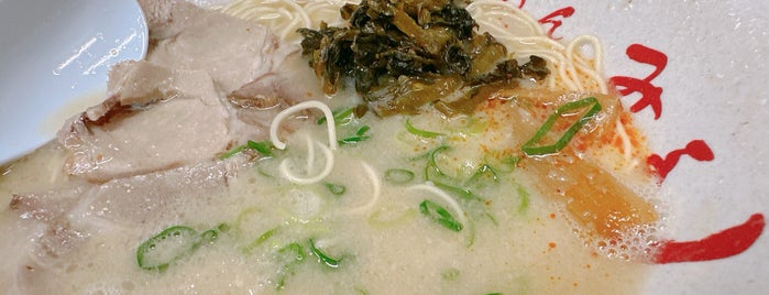 博多長浜ラーメン みよし is one of 麺 食わせろψ(｀∇´)ψ.
