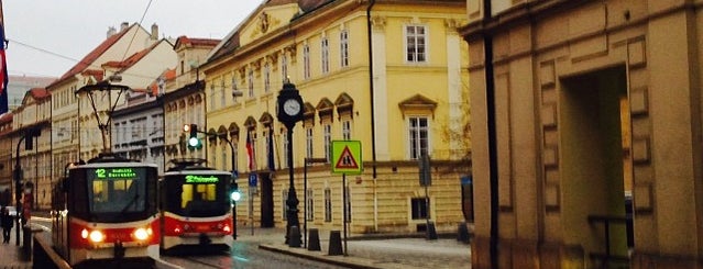 Hellichova (tram) is one of Tramvajové zastávky v Praze (díl první).