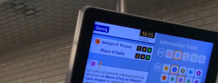 Métro Ourcq [5] is one of Metro.