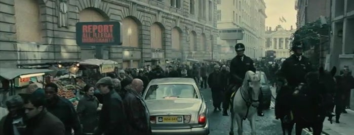 New Scotland Yard is one of Children of Men (2006).