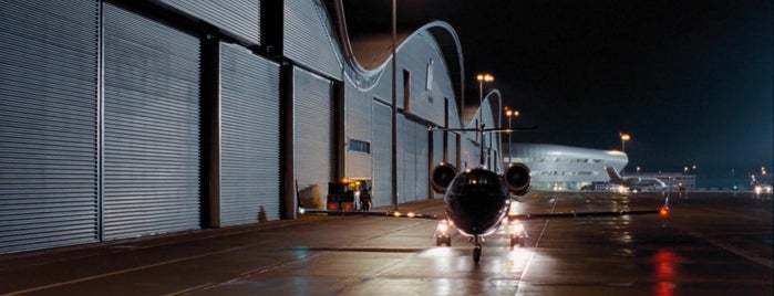 Farnborough Airport (FAB) is one of Quantum of Solace (2008).