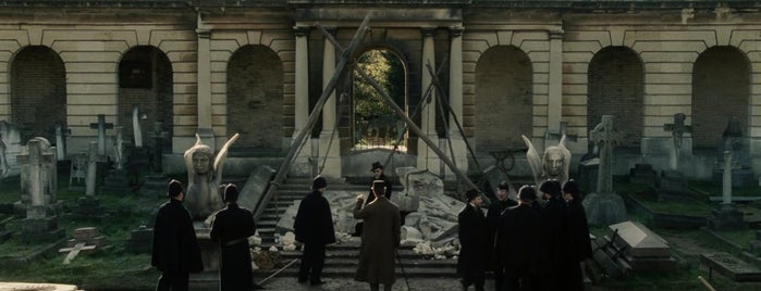 Brompton Cemetery is one of Sherlock Holmes (2009).
