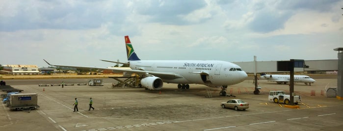 Robert Gabriel Mugabe International Airport (HRE) is one of Fly!.
