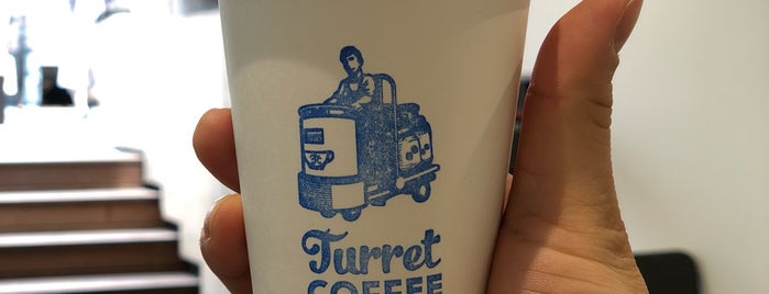 Turret COFFEE is one of สถานที่ที่บันทึกไว้ของ toni.