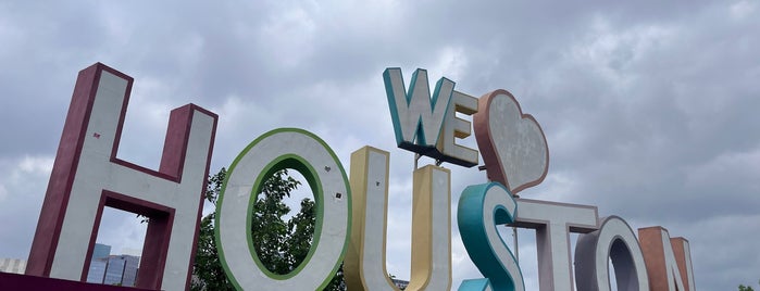 We Love Houston (2011) sign by David Adickes is one of Houston.
