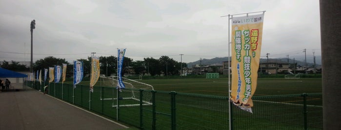 遠野市国体記念公園市民サッカー場 Aコート is one of サッカー練習場・競技場（関東以外・有料試合不可能）.