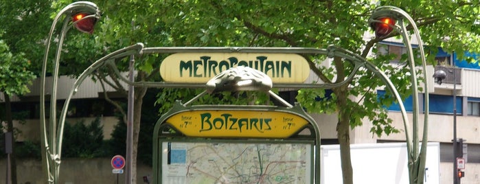 Métro Botzaris [7bis] is one of Went before.