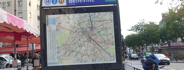 Métro Belleville — Commune de Paris 1871 [2,11] is one of Métro de Paris.