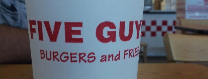 Five Guys is one of Jemma : понравившиеся места.