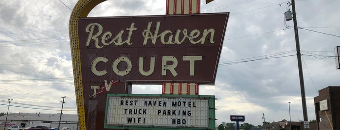 Rest Haven Court is one of Neon/Signs Central.