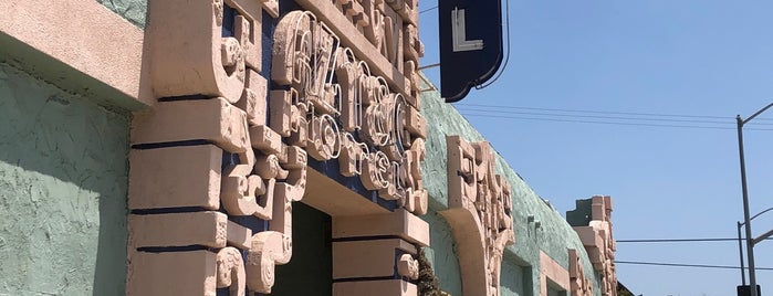 Aztec Hotel is one of Nikki's Vintage L.A. Signs (including OC).