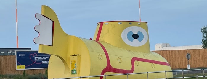 Yellow Submarine is one of Famous Beatles Sites - Liverpool and London.