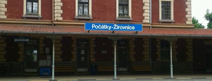 Železniční stanice Počátky-Žirovnice is one of Železniční stanice ČR: P (9/14).