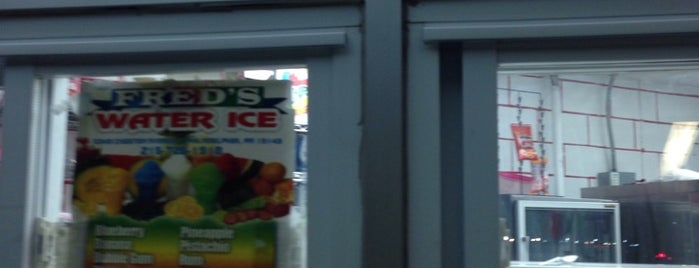 Freds Water Ice is one of Philadelphia.