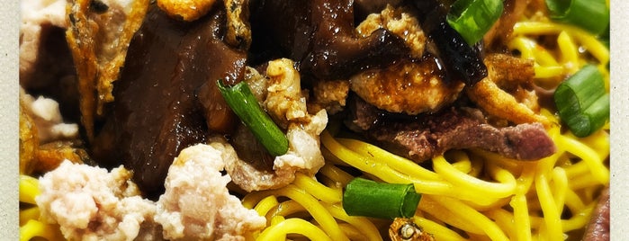 Seng Huat Mushroom Minced Meat Noodle is one of SG Bak Chor Mee Makan Trail.